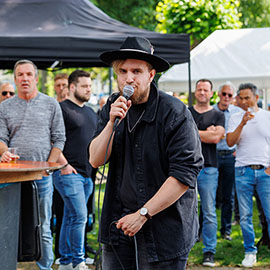 Optreden bij Blues'm (foto Freek van Buul)